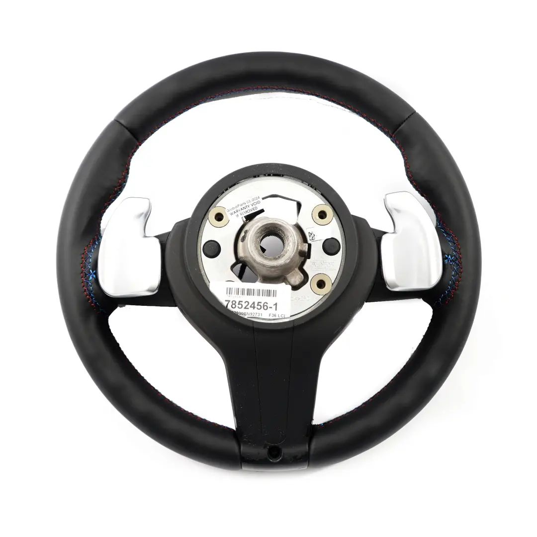 BMW F32 F34 F36 LCI F33 M Pakiet Sport Kierownica NOWA Czarna Skóra Łopatki - SKU 7852456-1 - Numer Części 7852456