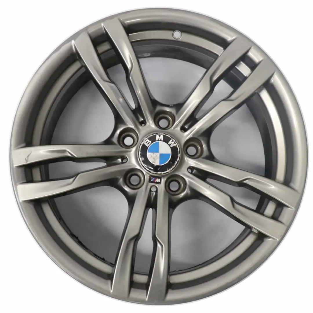 BMW F30 F32 Ferric Grey Light Alloy Wheel Rim 18" M Double Spoke 441 8J ET:34 - SKU 7852491-2 - Part number 7852491