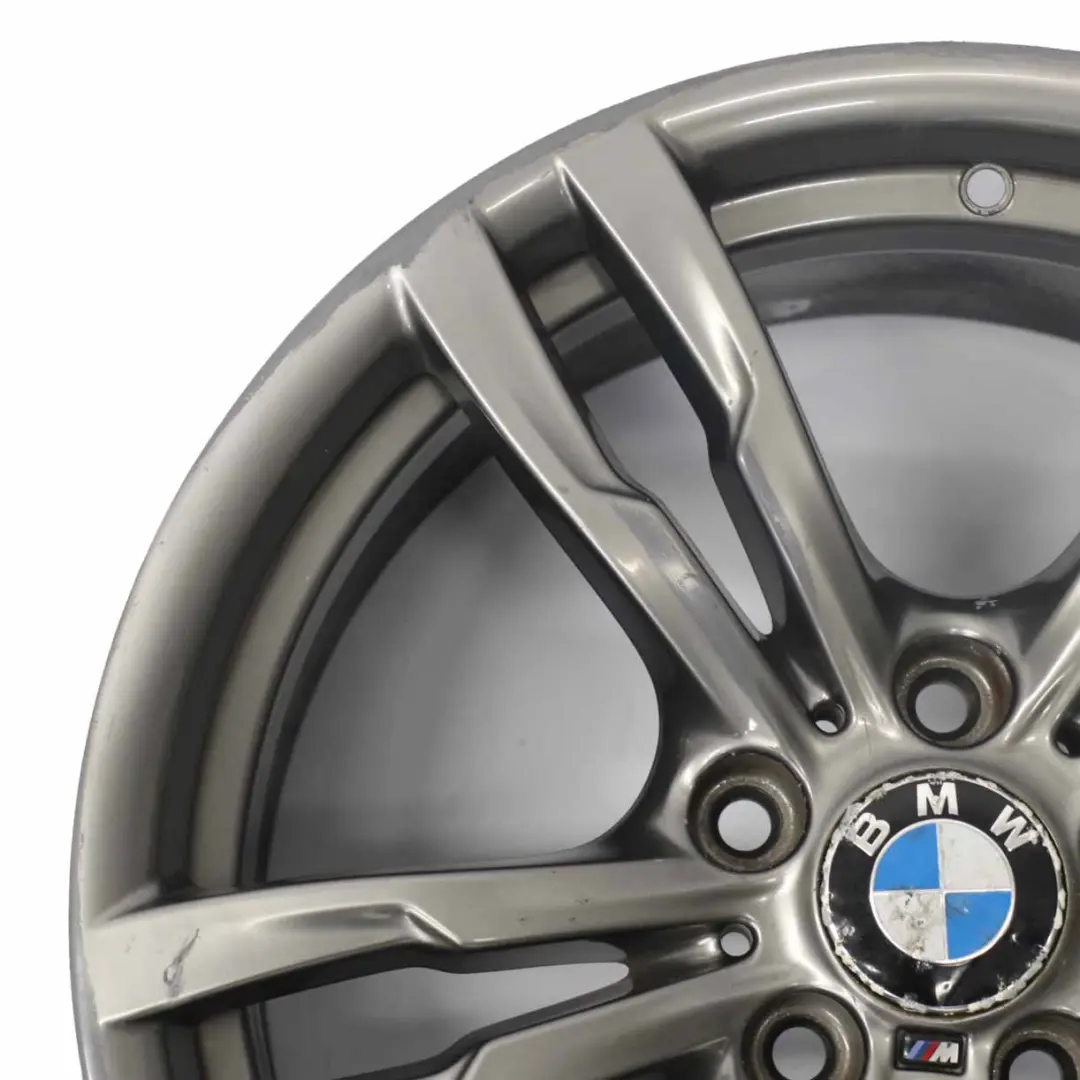 BMW F30 F32 Ferric Grey Light Alloy Wheel Rim 18" M Double Spoke 441 8J ET:34 - SKU 7852491-2 - Part number 7852491