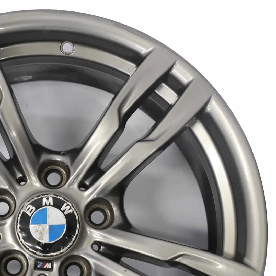 BMW F30 F32 Ferric Grey Light Alloy Wheel Rim 18" M Double Spoke 441 8J ET:34 - SKU 7852491-2 - Part number 7852491