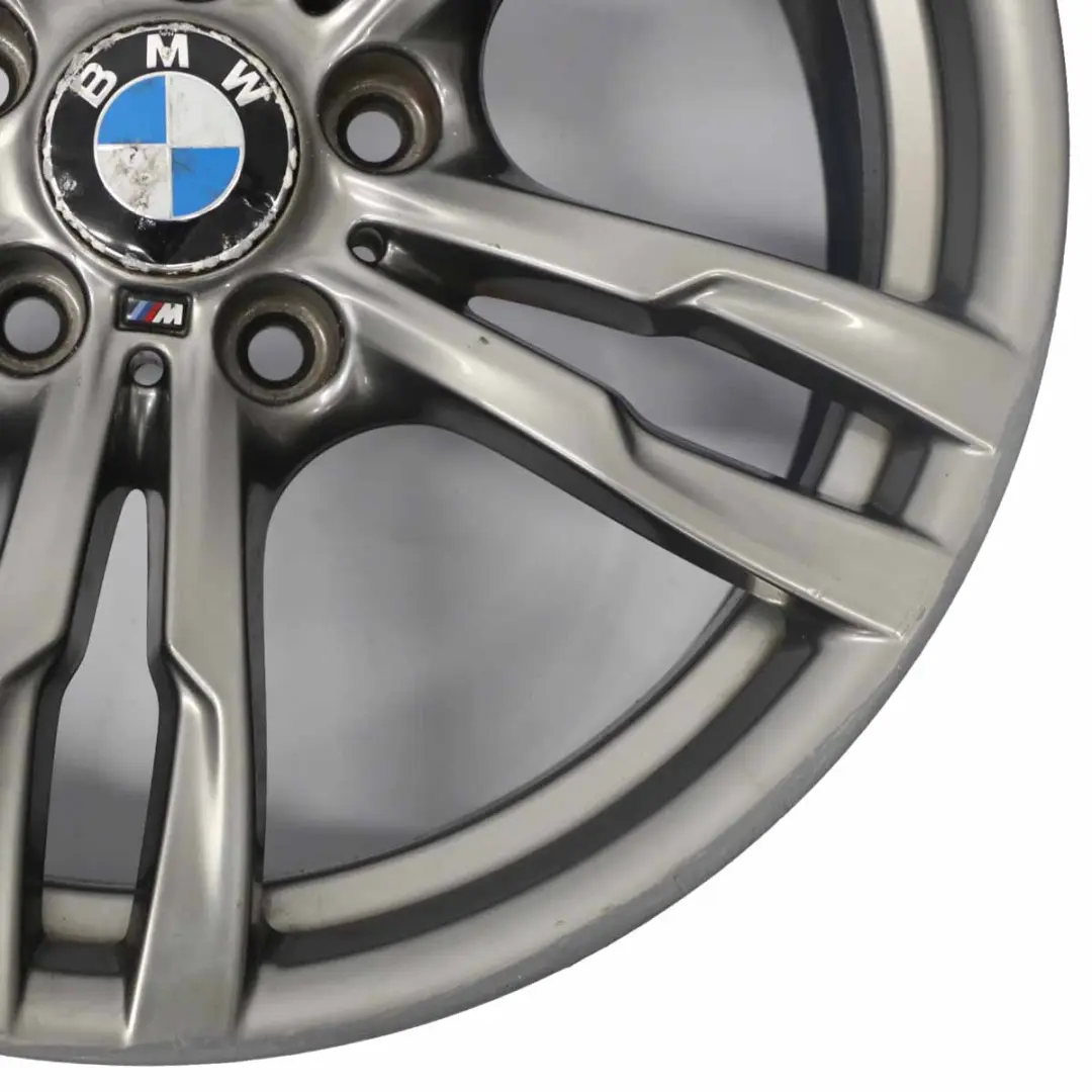 BMW F30 F32 Ferric Grey Light Alloy Wheel Rim 18" M Double Spoke 441 8J ET:34 - SKU 7852491-2 - Part number 7852491