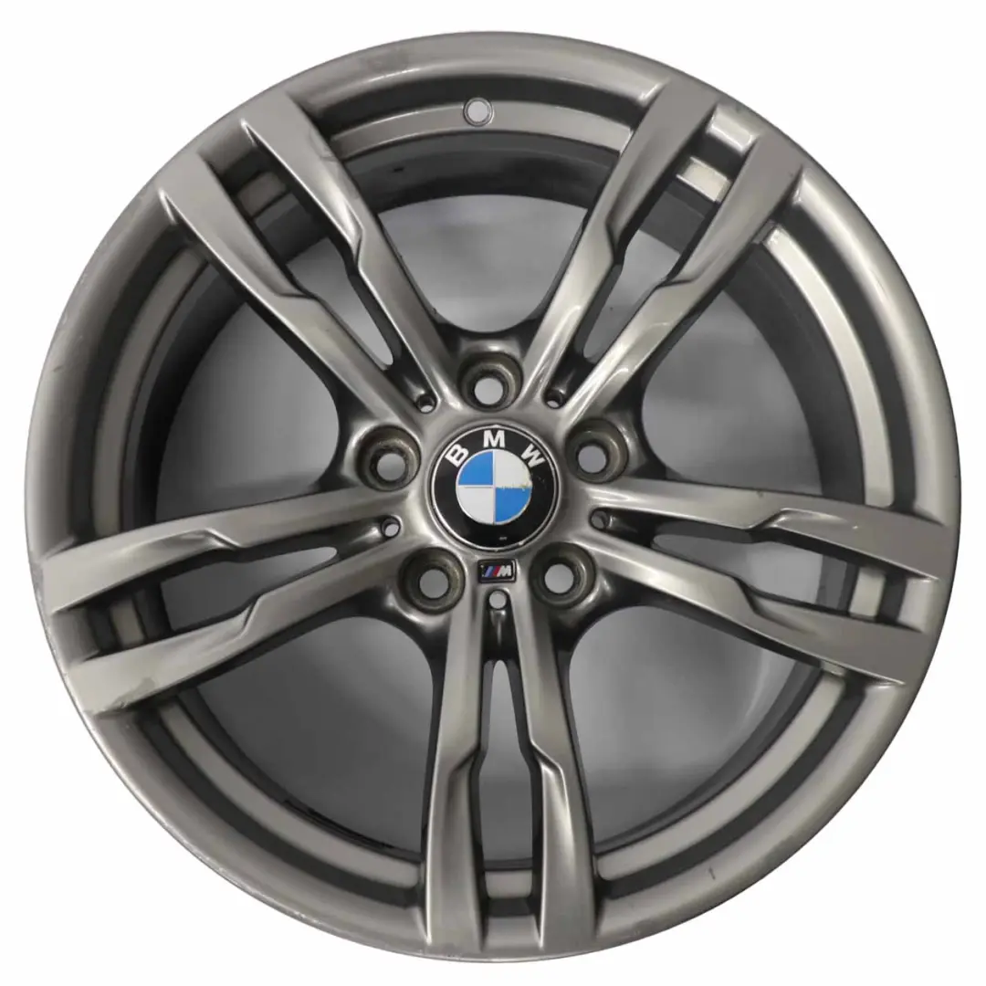 BMW F30 F32 Ferric Grey Light Alloy Wheel Rim 18" M Double Spoke 441 8,5J ET:47 - SKU 7852492-2 - Part number 7852492
