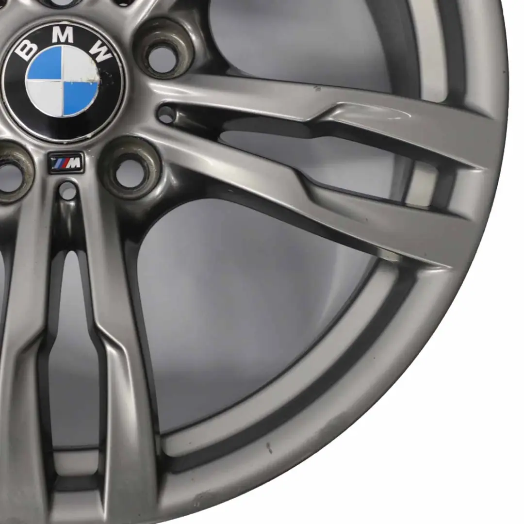 BMW F30 F32 Cerchio leggera grigio ferrico 18" M doppie razze 441 8,5J ET:47 - SKU 7852492-2 - Numero di parte 7852492