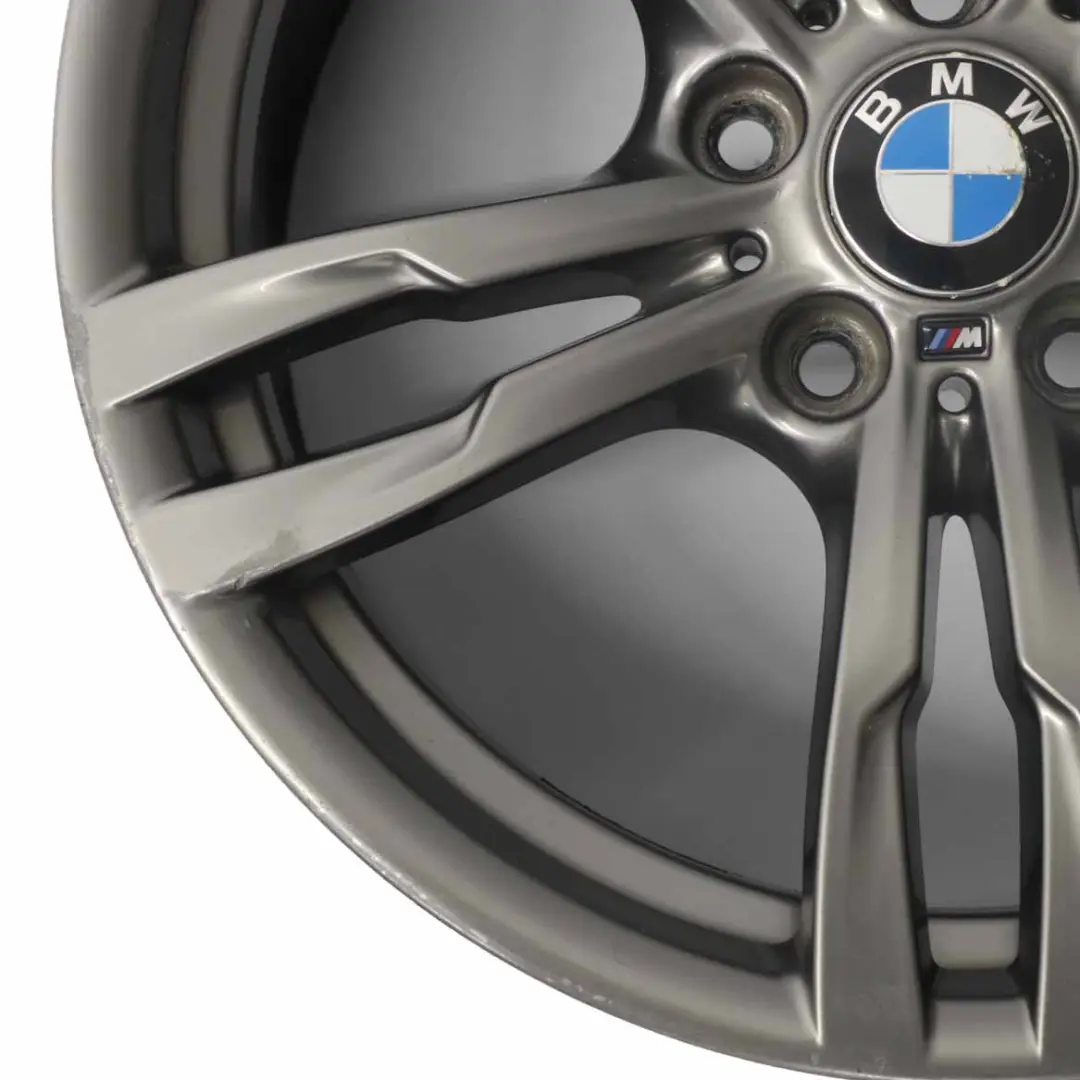 BMW F30 F32 Cerchio leggera grigio ferrico 18" M doppie razze 441 8,5J ET:47 - SKU 7852492-2 - Numero di parte 7852492