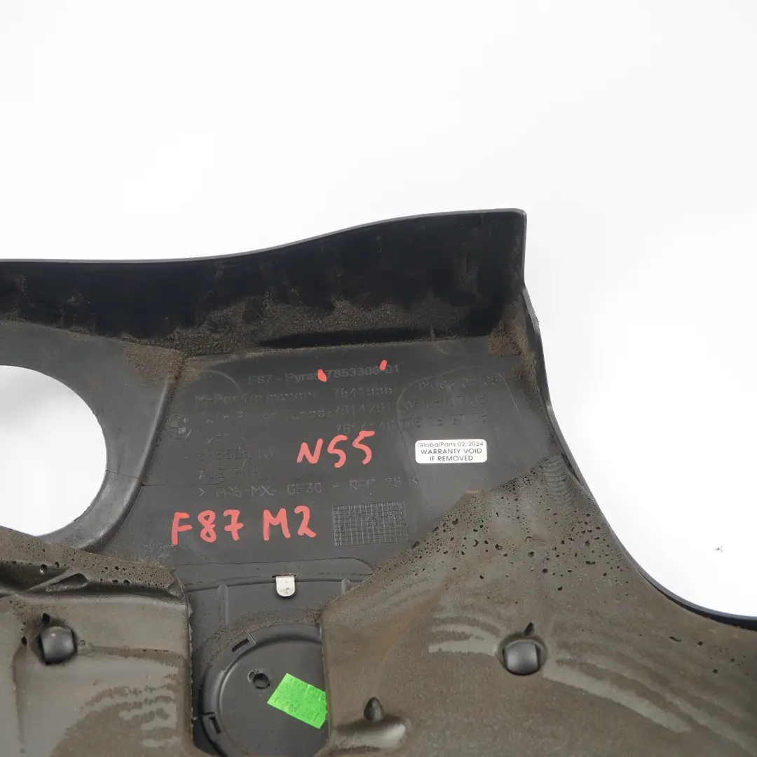 Motor Cubierta Acústica Panel M2 N55 Gasolina para BMW F87 con número de pieza 7853306 BMW F87 Motor Cubierta Acústica Panel M2 N55 Gasolina - SKU 7853306 - Número de pieza 7853306