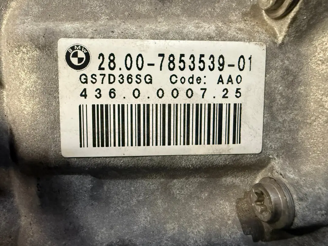 Cambio a Doppia Frizione Drivelogic GS7D36SG 7853533 GARANZIA per BMW F80 M3 F82 M4 con numero di parte 7853540 BMW F80 M3 F82 M4 Cambio a Doppia Frizione Drivelogic GS7D36SG 7853533 GARANZIA - SKU 7853540 - Numero di parte 7853540