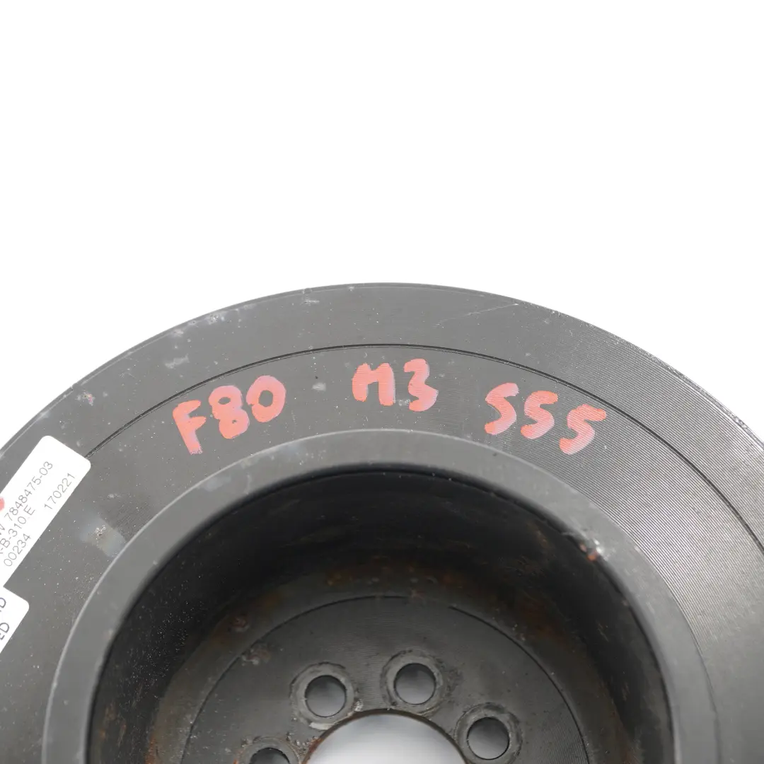 Schwingung Dämpfer Kurbelwelle Riemenscheibe 7848475 für BMW F80 M3 F82 M4 mit Teilenummer 7853850 BMW F80 M3 F82 M4 Schwingung Dämpfer Kurbelwelle Riemenscheibe 7848475 - SKU 7853850 - Teilenummer 7853850