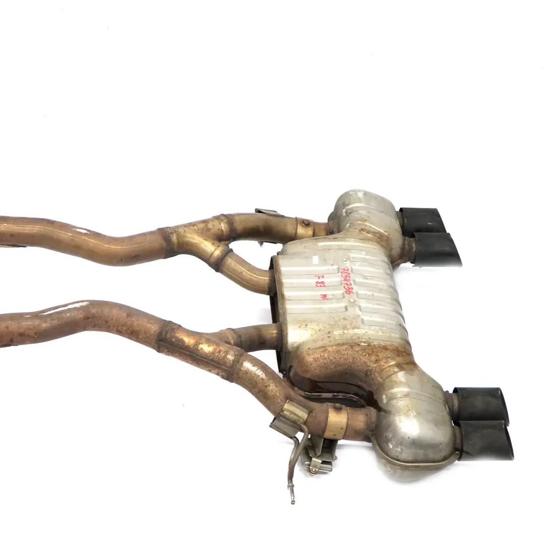 Exhaust Silencer Muffler Back Box Double Twin Pipe to BMW 3 4 F80 M3 F82 M4 Rear with Part number 7854736 BMW 3 4 F80 M3 F82 M4 Rear Exhaust Silencer Muffler Back Box Double Twin Pipe - SKU 7854736 - Part number 7854736
