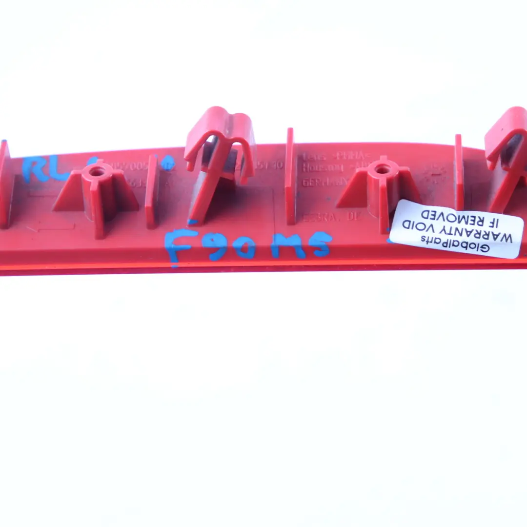 Lamp Reflector Rear Left N/S Bumper Trim Reflection Red to BMW F90 M5 with Part number 7857005 BMW F90 M5 Lamp Reflector Rear Left N/S Bumper Trim Reflection Red - SKU 7857005 - Part number 7857005