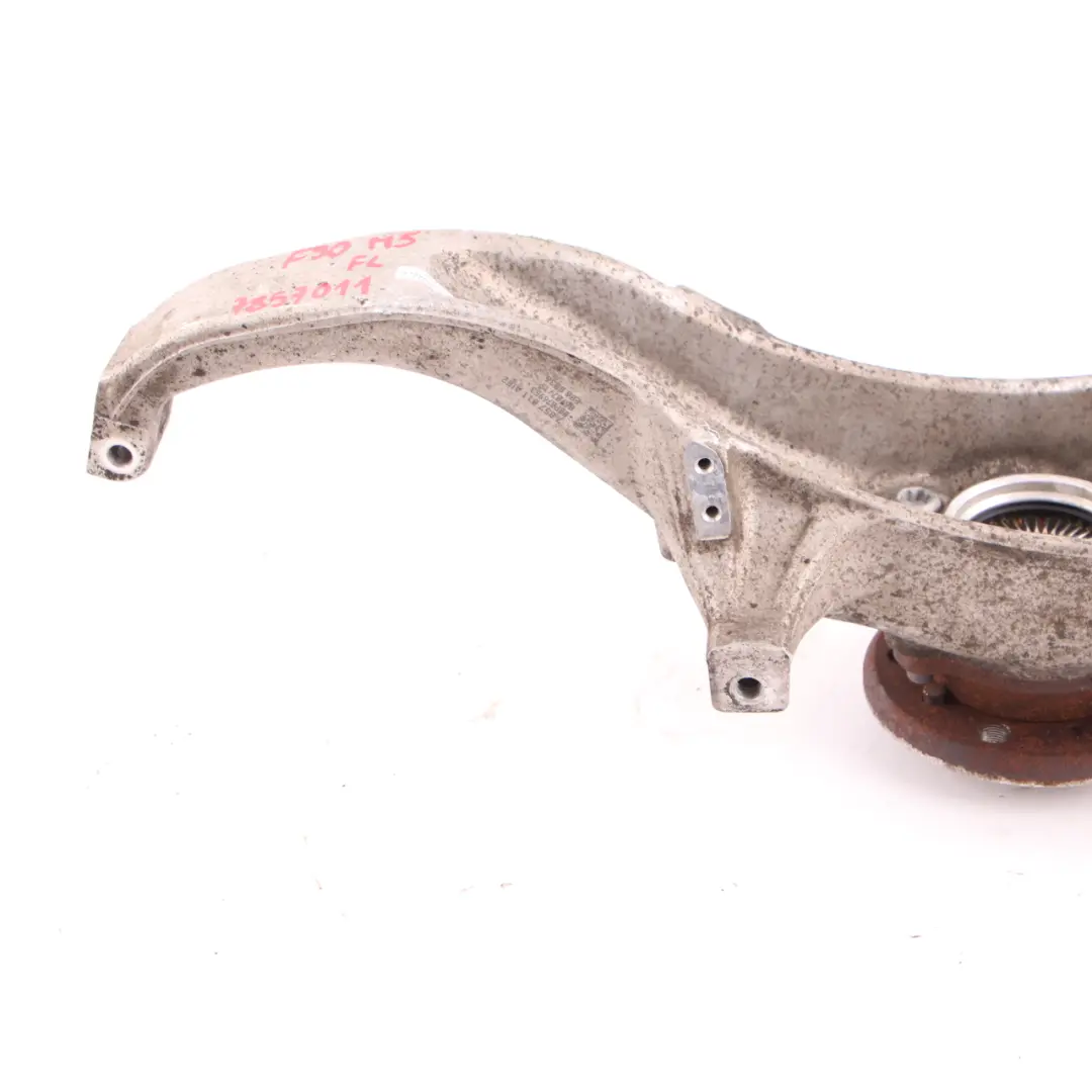 Carrier Front Left N/S Axle Suspension Bearing F91 M8 to BMW F90 M5 Wheel with Part number 7857011 BMW F90 M5 Wheel Carrier Front Left N/S Axle Suspension Bearing F91 M8 - SKU 7857011 - Part number 7857011