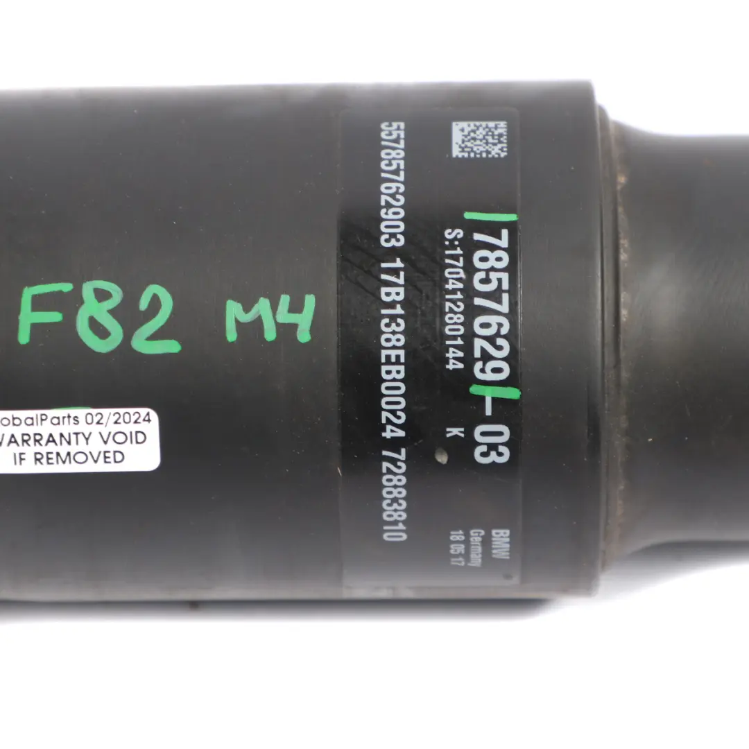 Carbon Fibre Propshaft Drive Shaft Driveshaft to BMW F82 F83 M4 with Part number 7857629 BMW F82 F83 M4 Carbon Fibre Propshaft Drive Shaft Driveshaft - SKU 7857629 - Part number 7857629