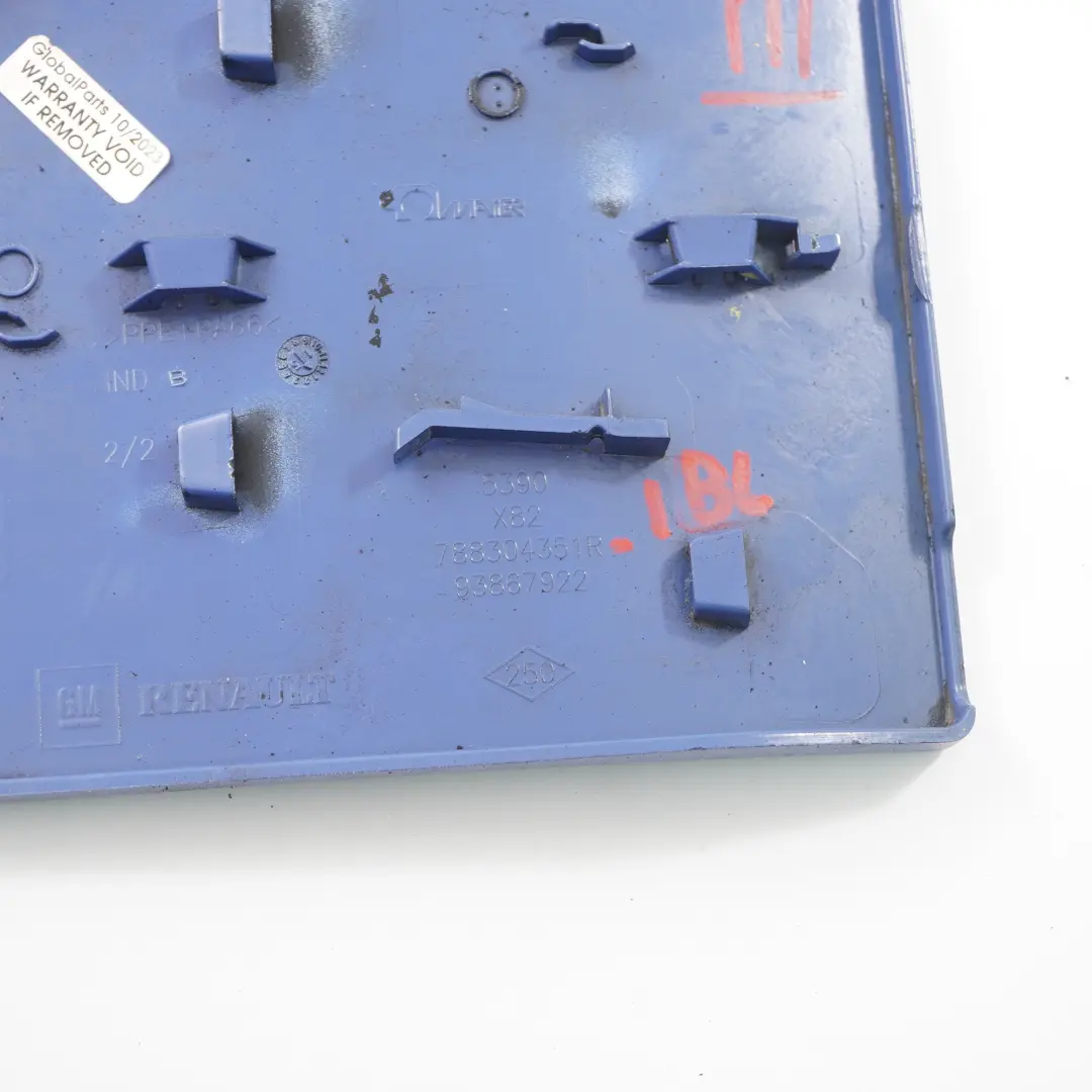 Filler Flap Cover Ink Blue to Renault Trafic 3 Vauxhall Vivaro B Fuel with Part number 788304351R Renault Trafic 3 Vauxhall Vivaro B Fuel Filler Flap Cover Ink Blue - SKU 788304351R-IBL - Part number 788304351R