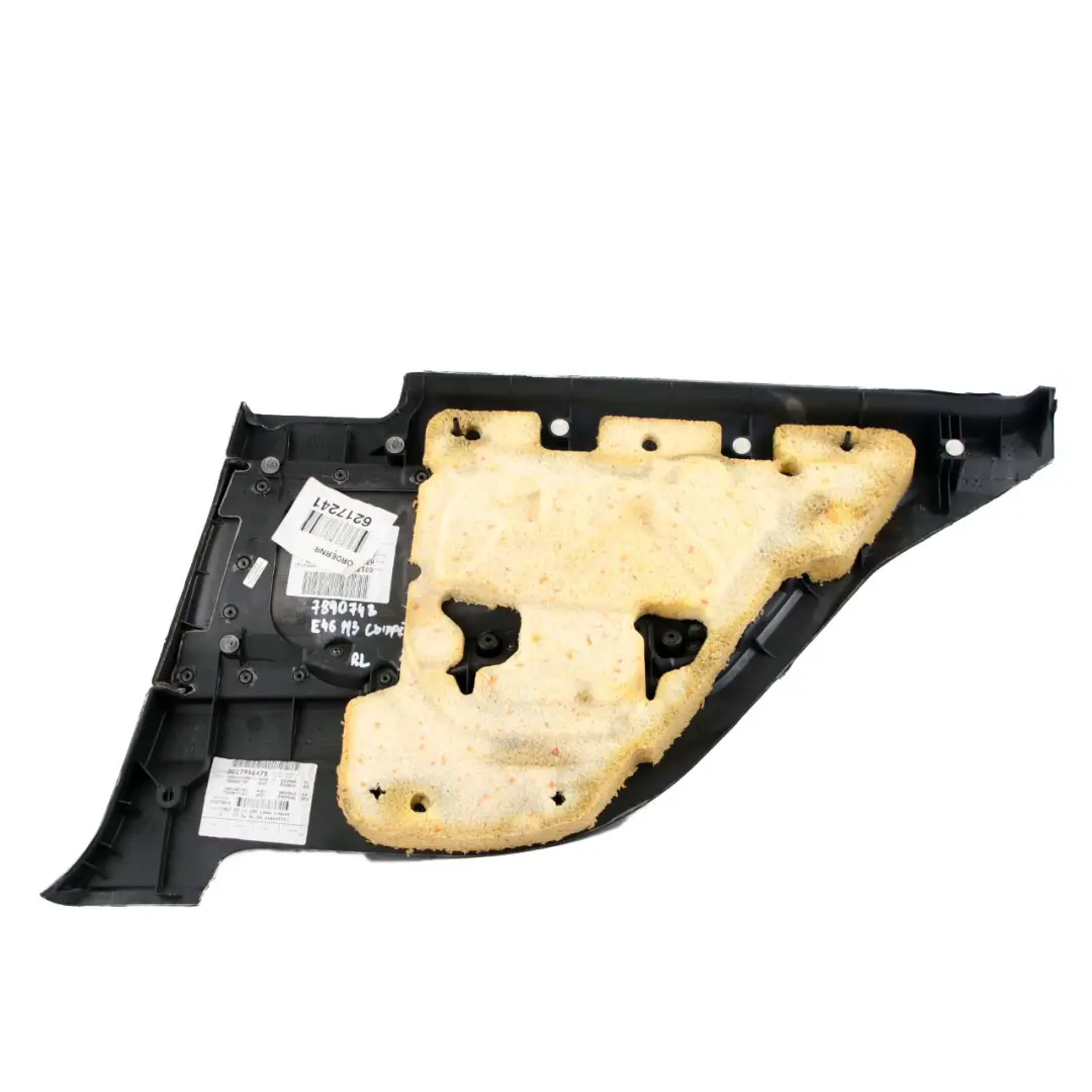 Quarter Panel BMW E46 M3 Coupe Rear Left N/S Trim Cover Leather Walknappa Black to with Part number 7890743 Quarter Panel BMW E46 M3 Coupe Rear Left N/S Trim Cover Leather Walknappa Black - SKU 7890743 - Part number 7890743