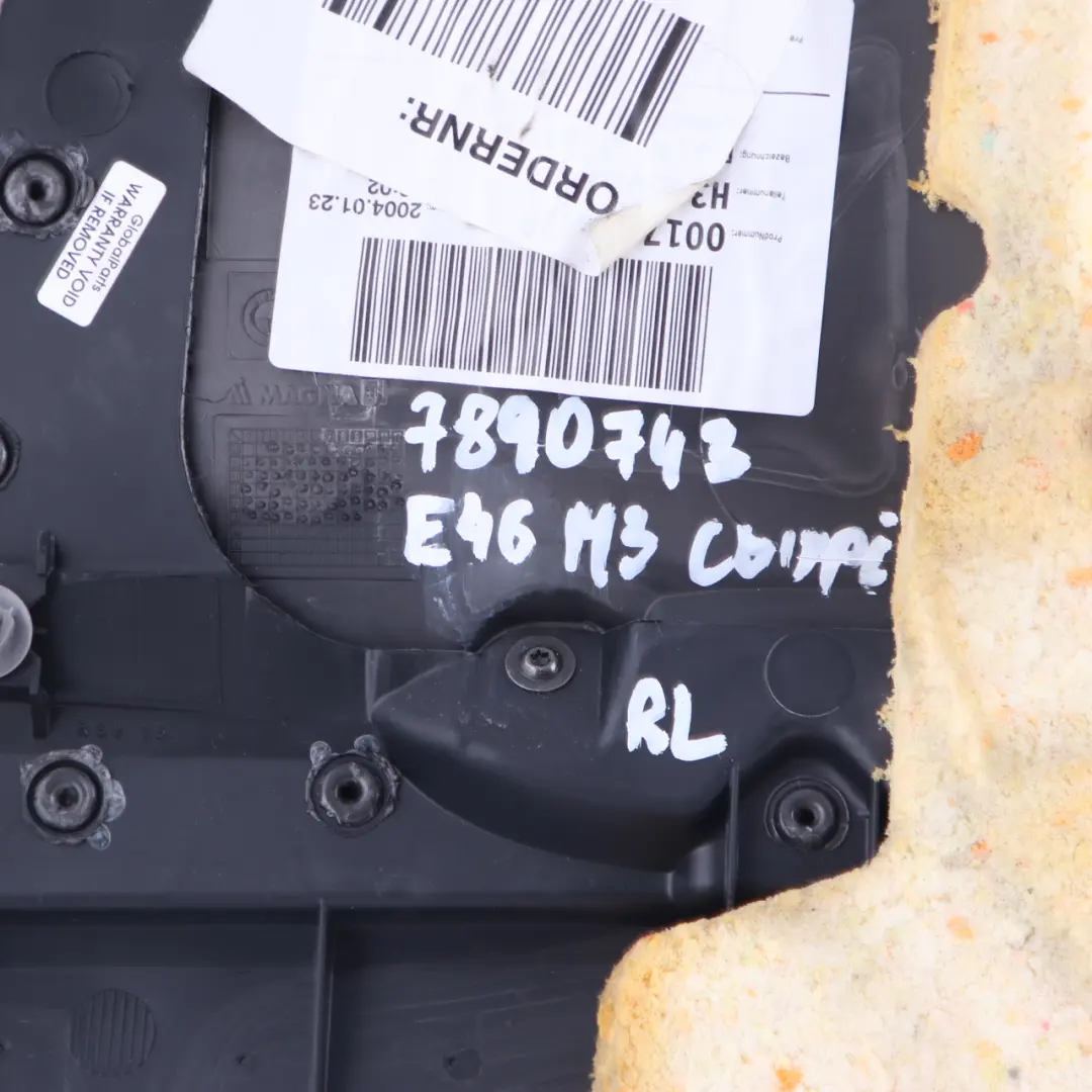 Quarter Panel BMW E46 M3 Coupe Rear Left N/S Trim Cover Leather Walknappa Black to with Part number 7890743 Quarter Panel BMW E46 M3 Coupe Rear Left N/S Trim Cover Leather Walknappa Black - SKU 7890743 - Part number 7890743