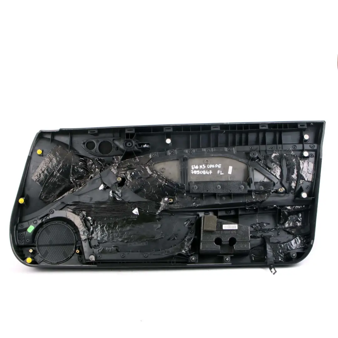 Door Card Front Left N/S Trim Panel Cover Leather Walknappa Black to BMW E46 M3 with Part number 7890947 BMW E46 M3 Door Card Front Left N/S Trim Panel Cover Leather Walknappa Black - SKU 7890947 - Part number 7890947