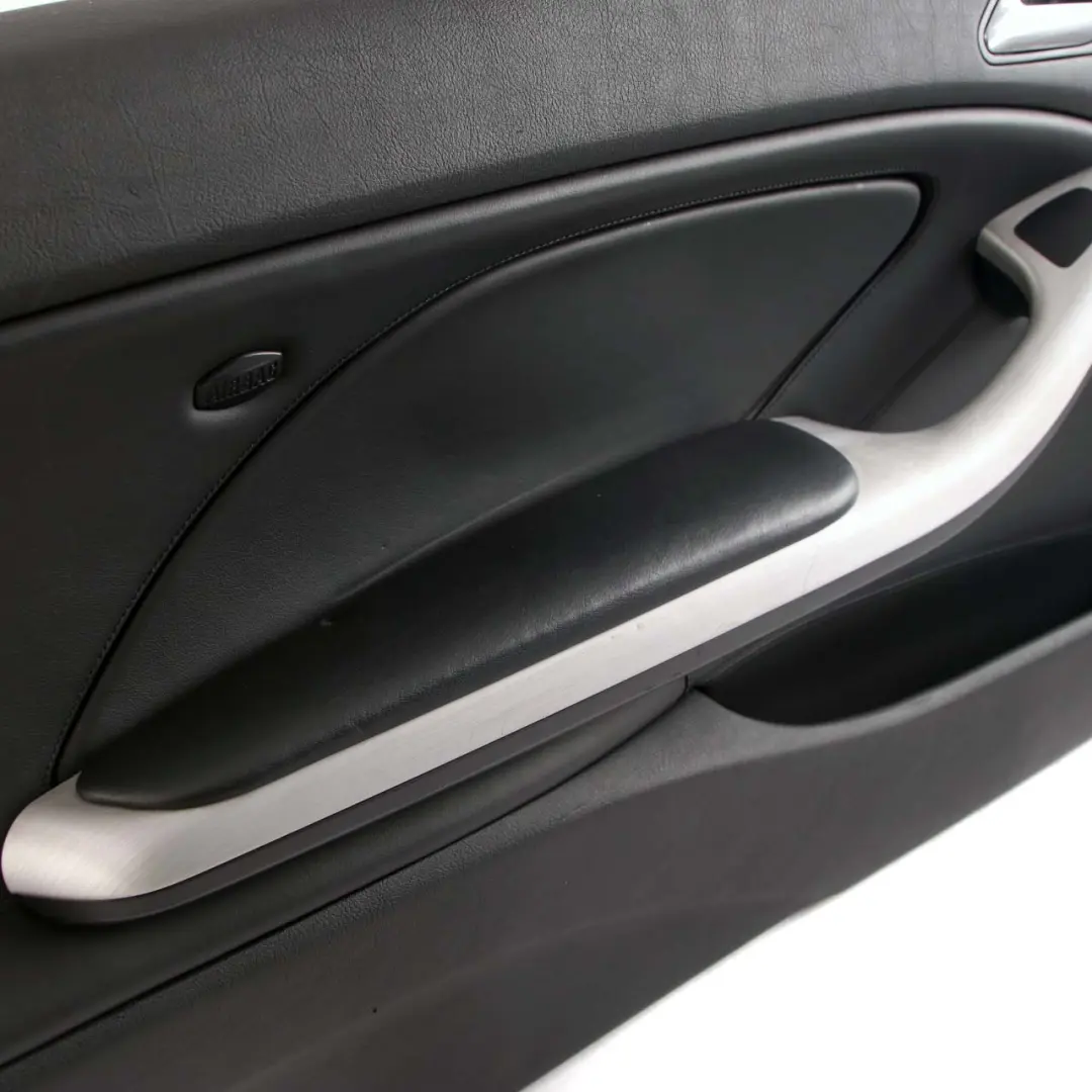 BMW E46 M3 Door Card Front Left N/S Trim Panel Cover Leather Walknappa Black - SKU 7890947 - Part number 7890947