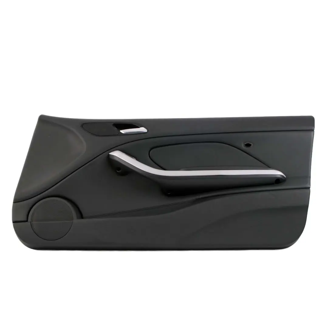 Door Card Front Right O/S Trim Panel Cover Leather Walknappa Black to BMW E46 M3 with Part number 7890948 BMW E46 M3 Door Card Front Right O/S Trim Panel Cover Leather Walknappa Black - SKU 7890948 - Part number 7890948