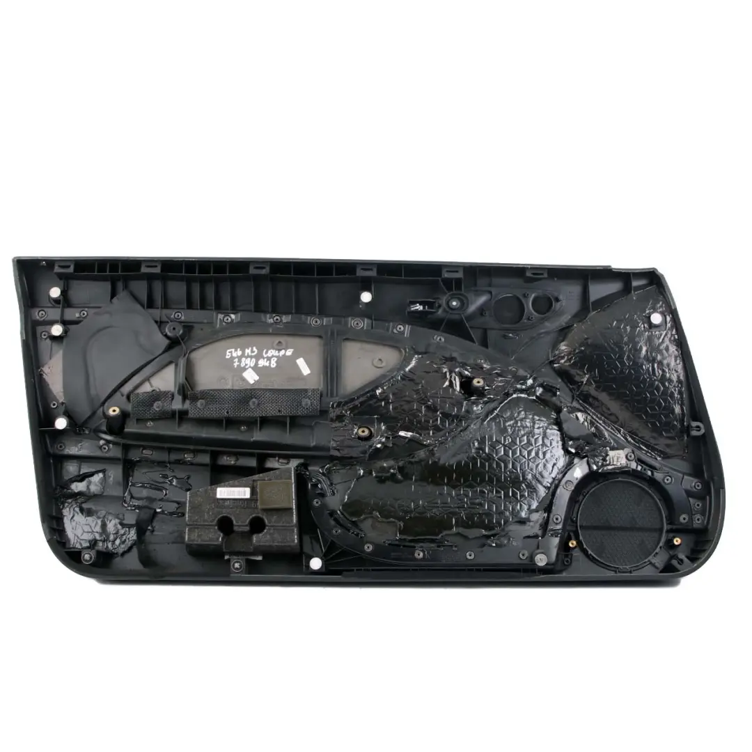 Door Card Front Right O/S Trim Panel Cover Leather Walknappa Black to BMW E46 M3 with Part number 7890948 BMW E46 M3 Door Card Front Right O/S Trim Panel Cover Leather Walknappa Black - SKU 7890948 - Part number 7890948