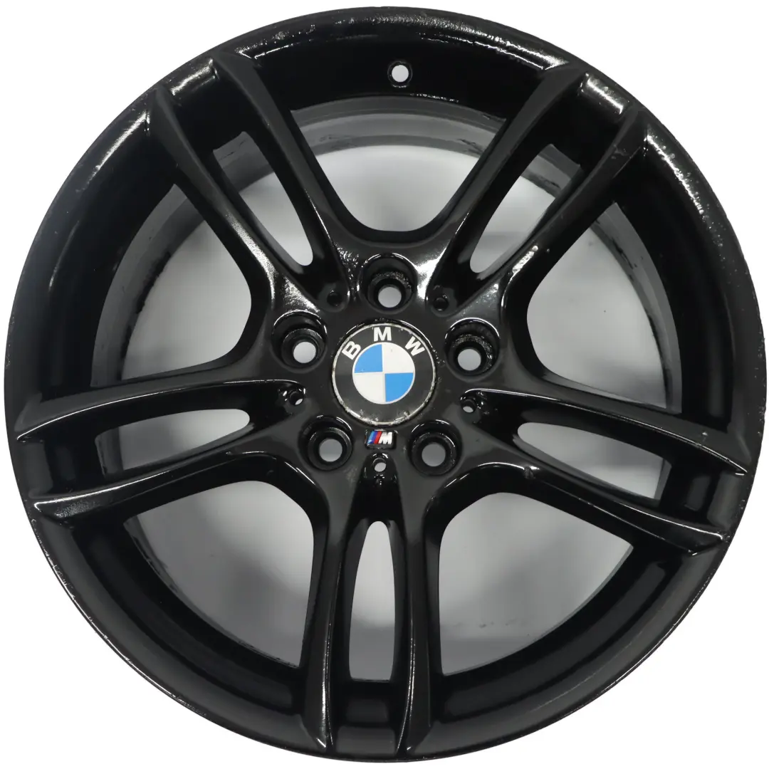 Rim BMW E81 E82 E87 Black Rear Alloy 18" M Double Spoke 261 8,5J to Wheel with Part number 7891051 Wheel Rim BMW E81 E82 E87 Black Rear Alloy 18" M Double Spoke 261 8,5J - SKU 7891051-8 - Part number 7891051
