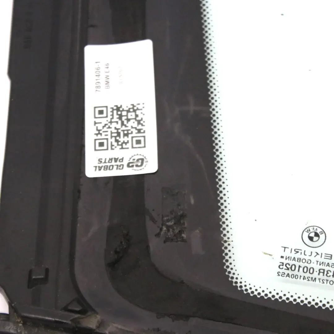 BMW E46 Touring Rear Right O/S Side Window Glass Green AS2 - SKU 7891406-1 - Part number 7891406