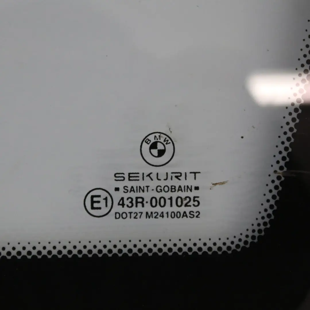 BMW E46 Touring Trasero Derecho Lado Ventana Vidrio Verde AS2 - SKU 7891406-1 - Número de pieza 7891406