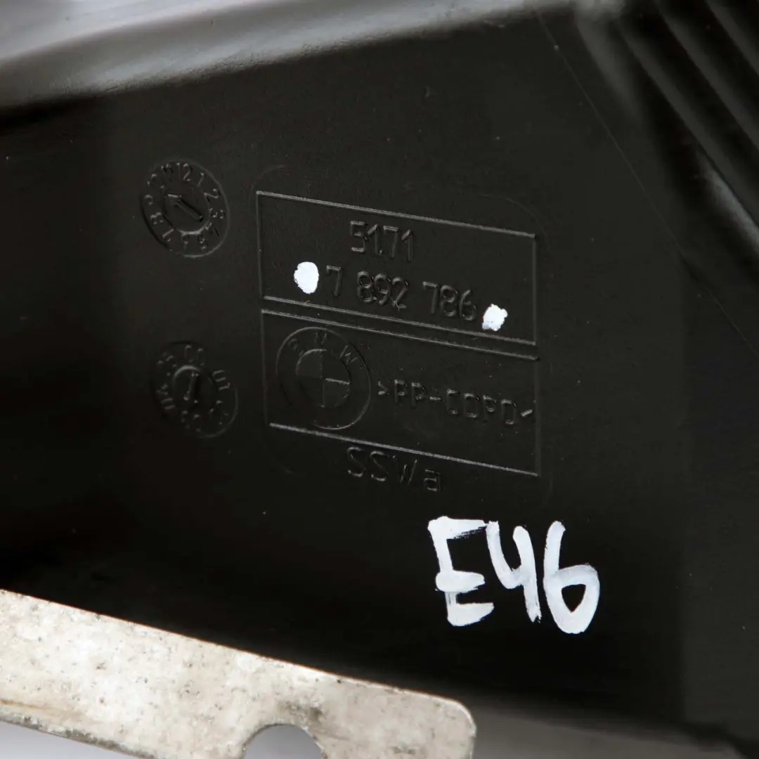 Duct Intake BMW E46 M3 Front Right Brake Channel O/S to Air with Part number 7892786 Air Duct Intake BMW E46 M3 Front Right Brake Channel O/S - SKU 7892786 - Part number 7892786