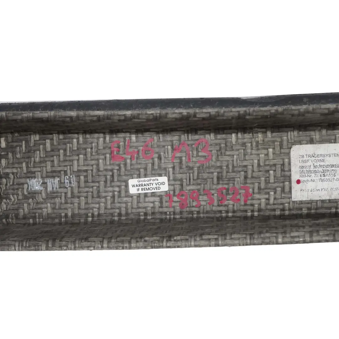 Träger Stossfänger Stossstange Vorne Verstärkung für BMW 3 E46 M3 mit Teilenummer 7893527 BMW 3 E46 M3 Träger Stossfänger Stossstange Vorne Verstärkung - SKU 7893527 - Teilenummer 7893527