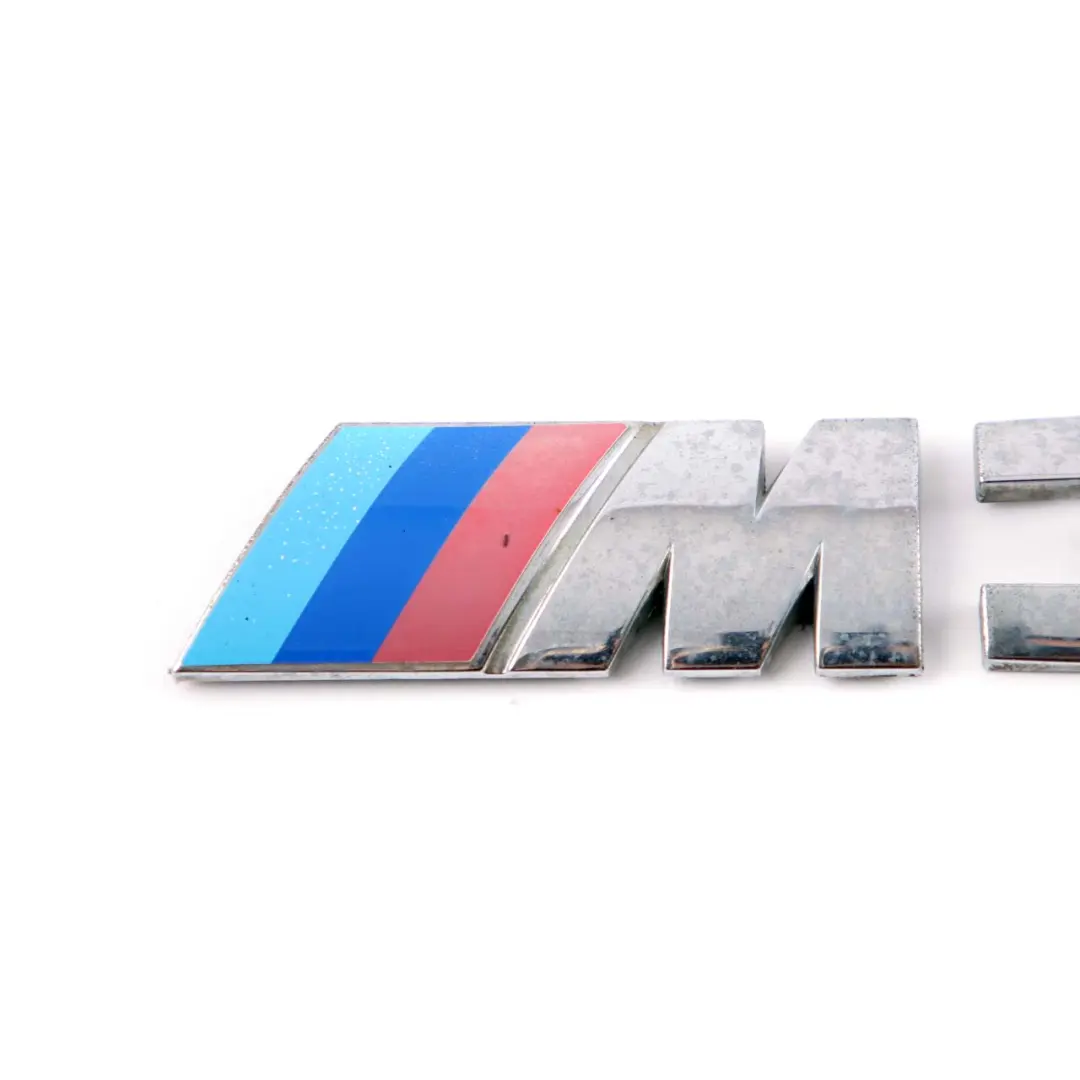 Emblem Lettering Chrome Rear Adhered Boot Trunk Lid Badge Tri-Colour to BMW E46 M3 with Part number 51147893655 BMW E46 M3 Emblem Lettering Chrome Rear Adhered Boot Trunk Lid Badge Tri-Colour - SKU 7893655 - Part number 51147893655