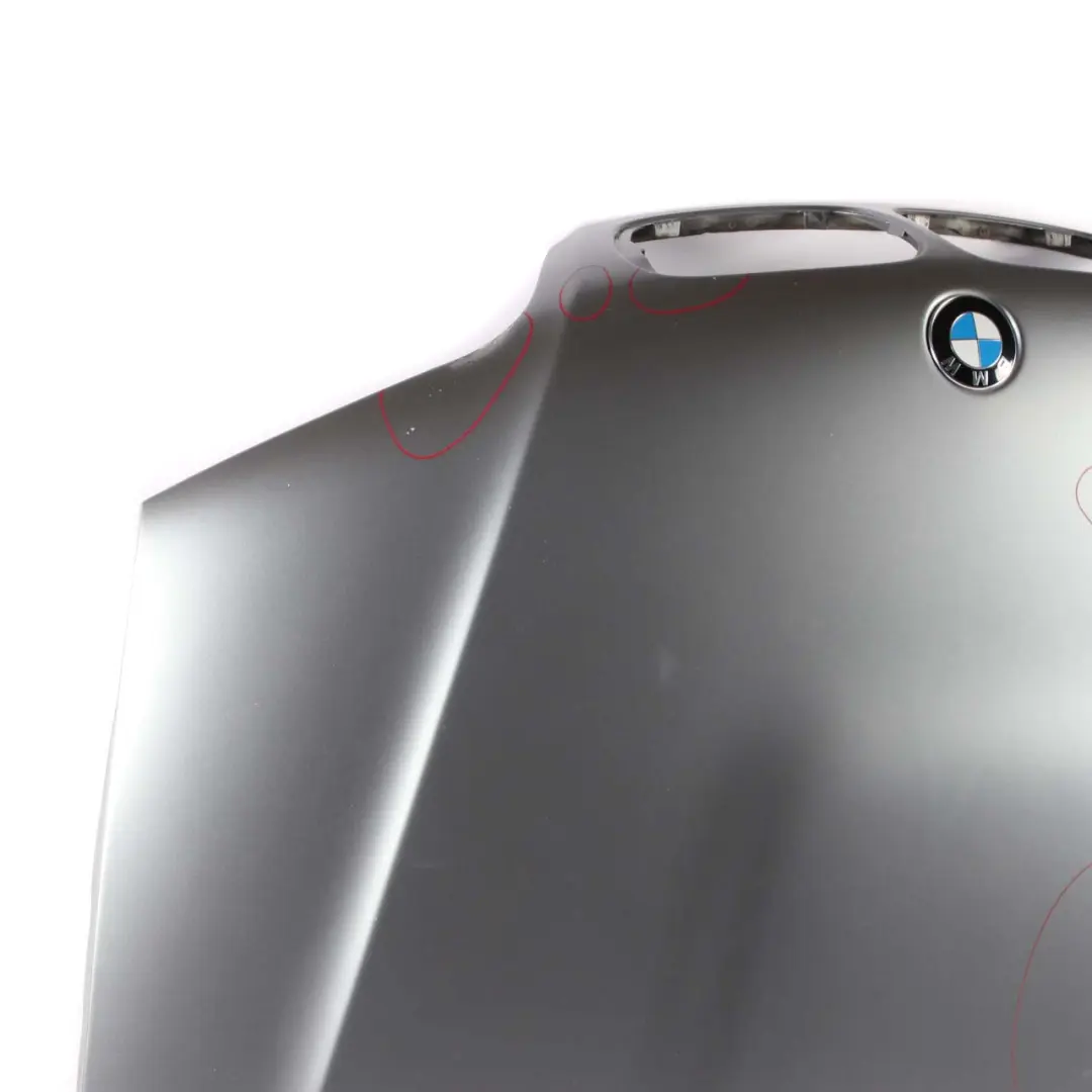 BMW E46 M3 Hood Bonnet Cover Panel Silbergrau Silver Grey Metallic - A08 - SKU 7894223-SBG - Part number 7894223