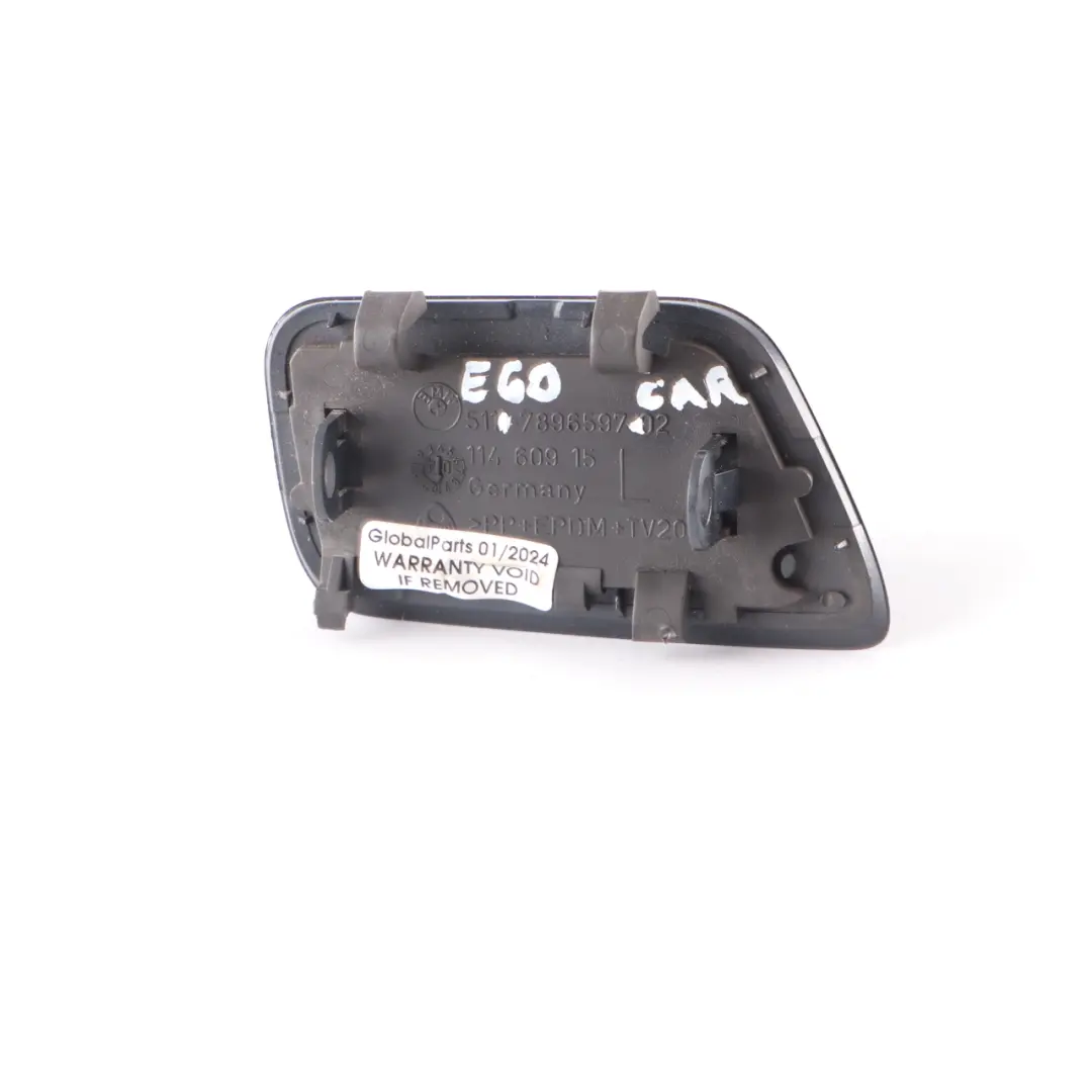 BMW E60 E61 M Sport Front Bumper Headligh Flap Cover Left Carbonschwarz - SKU 7896597-CAR - Número de pieza 7896597