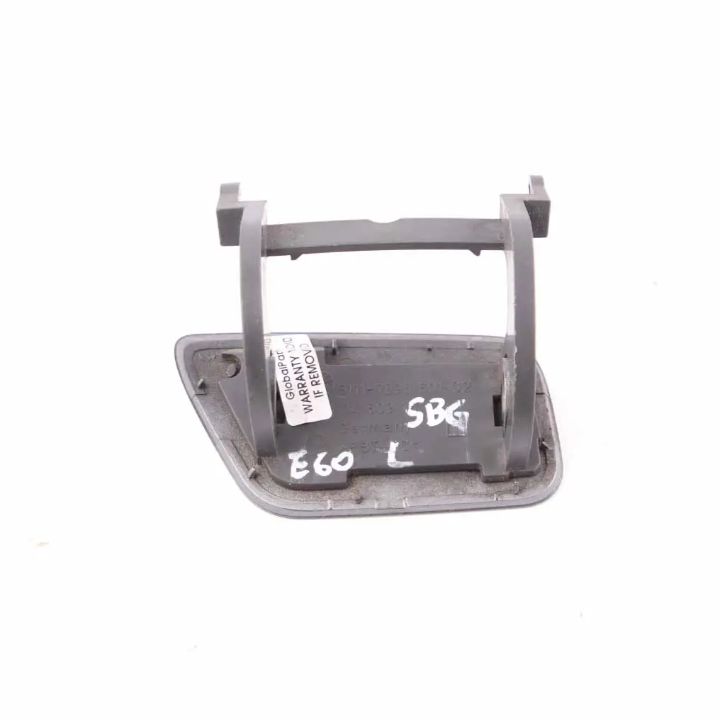 Front Bumper Headlight Flap Cover Left N/S Silver Grey - A08 to BMW E60 M Sport with Part number 7896601 BMW E60 M Sport Front Bumper Headlight Flap Cover Left N/S Silver Grey - A08 - SKU 7896601-SBG1 - Part number 7896601