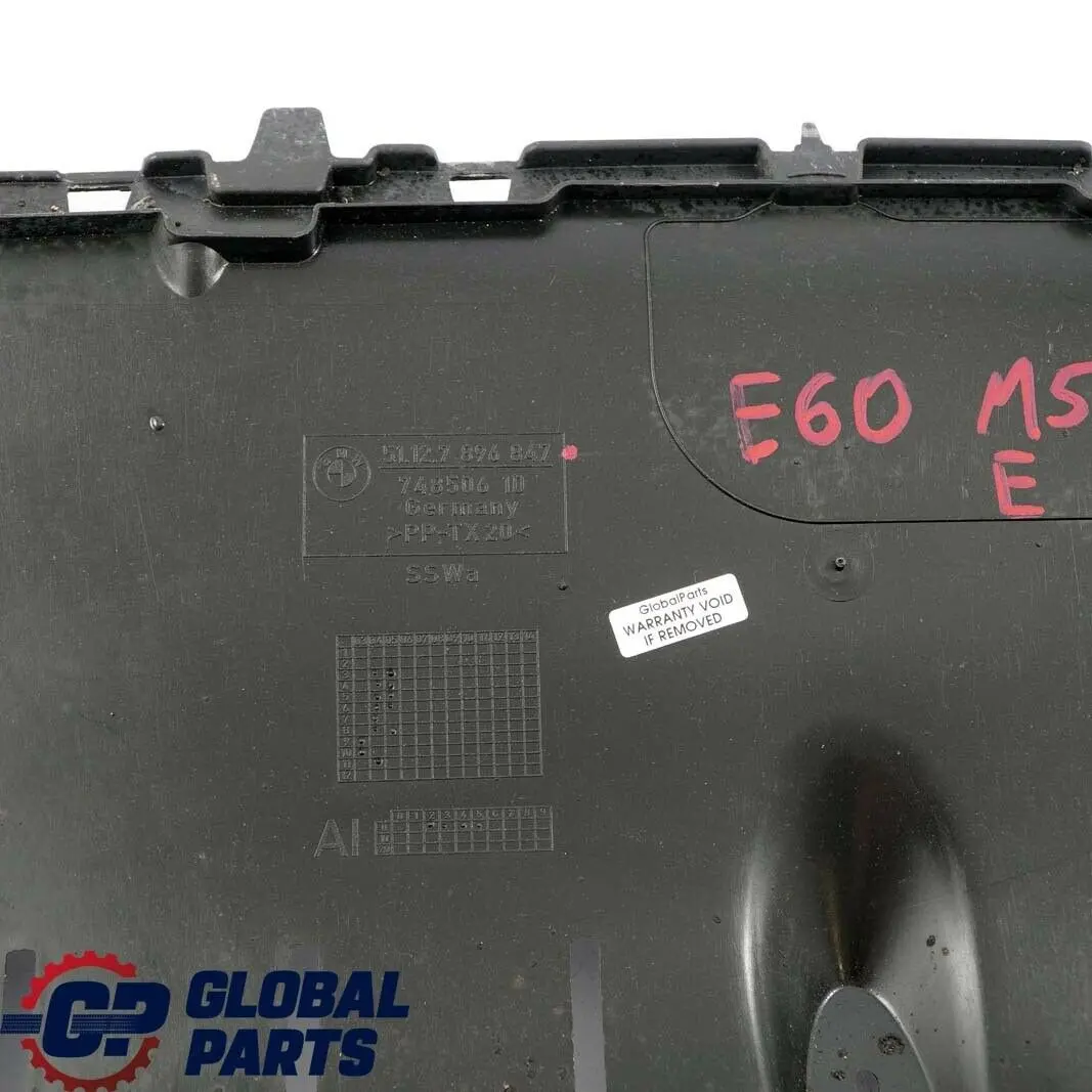 BMW 5 er E60 E61 LCI M5 Führung Unten Mitte Stossfänger Hinten - SKU 7896847 - Teilenummer 7896847