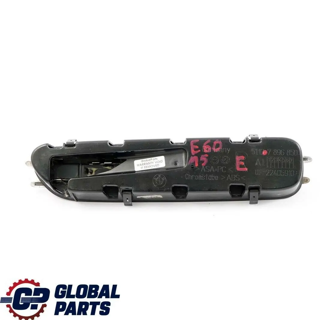 Ziergitter Seitenwand Vorne Rechts für BMW 5 er E60 E61 LCI M5 mit Teilenummer 7896850 BMW 5 er E60 E61 LCI M5 Ziergitter Seitenwand Vorne Rechts - SKU 7896850 - Teilenummer 7896850