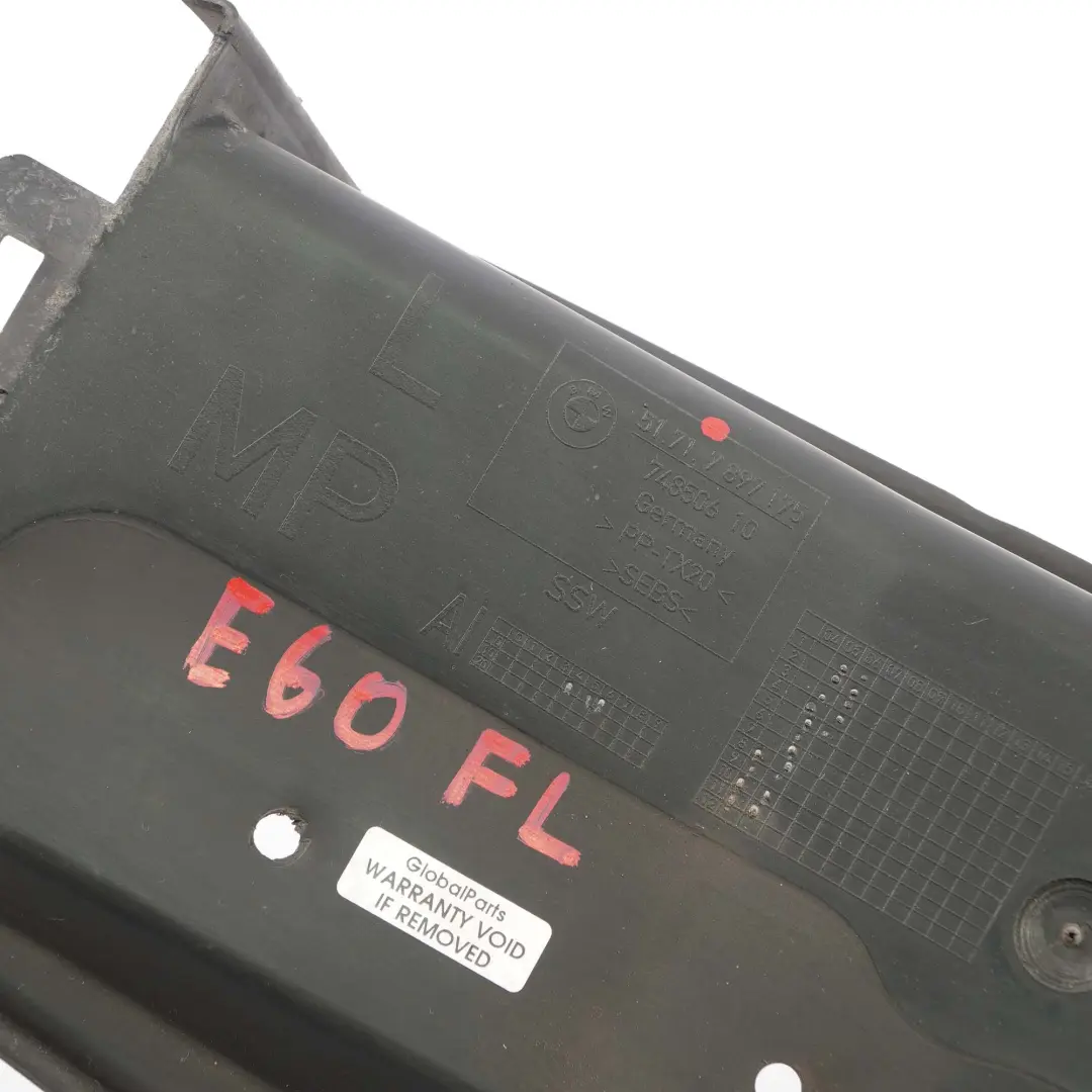 Luft Führung Vorne Links 5171 für BMW 5 er E60 E60N E61 LCI mit Teilenummer 8036575 BMW 5 er E60 E60N E61 LCI Luft Führung Vorne Links 5171 - SKU 7897175 - Teilenummer 8036575