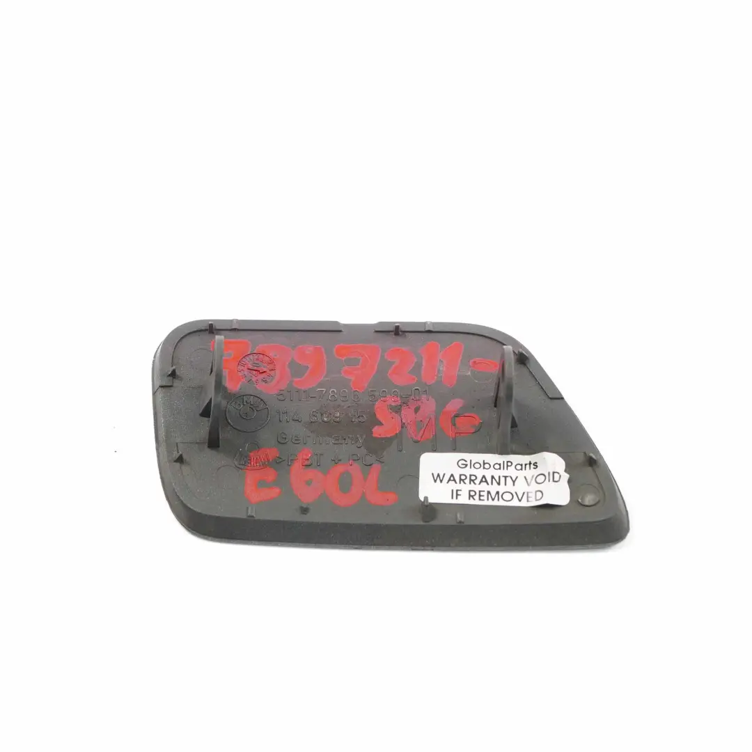 BMW E60 M-Sport Parachoques delantero izquierdo Silbergrau Gris Plata - SKU 7897211-SBG - Número de pieza 7897211