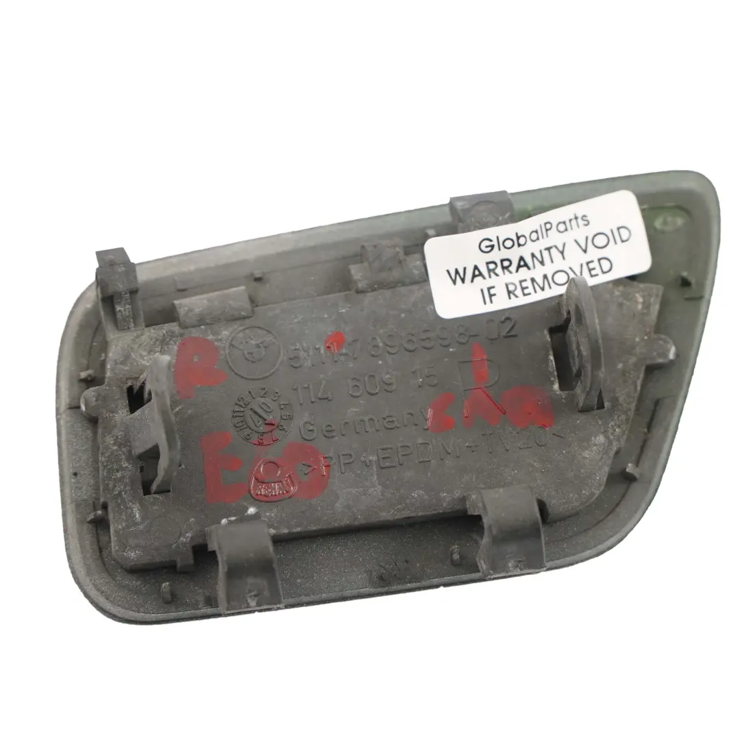 Front Stoßstange Schein Werfer Abdeckung Rechts Carbon Schwarz für BMW E60 E61 mit Teilenummer 7897212 BMW E60 E61 Front Stoßstange Schein Werfer Abdeckung Rechts Carbon Schwarz - SKU 7897212-CAR - Teilenummer 7897212