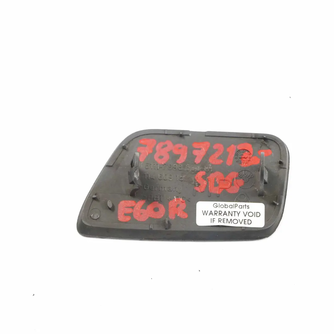 BMW E60 M Sport Parachoques Delantero Cubierta Spray Faro Derecho Silbergrau - SKU 7897212-SBG - Número de pieza 7897212