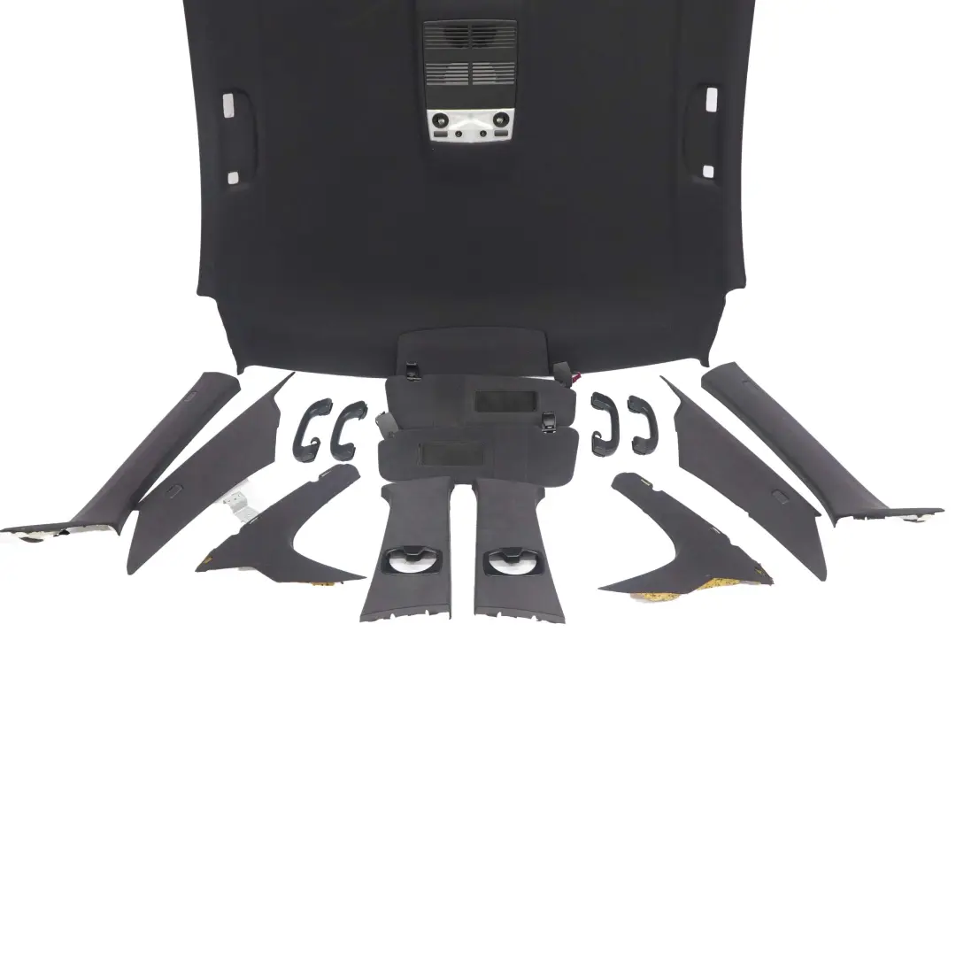 Complete Headlining Roof Lining Black M Sport + Pillars Handles to BMW 5 Series E60 with Part number 7897578 BMW 5 Series E60 Complete Headlining Roof Lining Black M Sport + Pillars Handles - SKU 7897578 - Part number 7897578