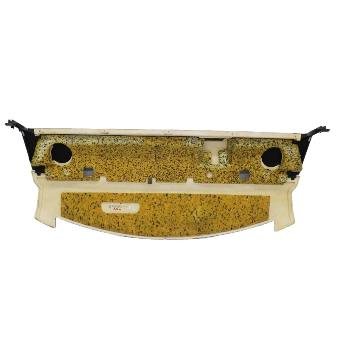 Window Parcel Shelf Trim Panel Black to BMW 5 E60 LCI Saloon Rear with Part number 6987165 BMW 5 E60 LCI Saloon Rear Window Parcel Shelf Trim Panel Black - SKU 6987165 - Part number 6987165