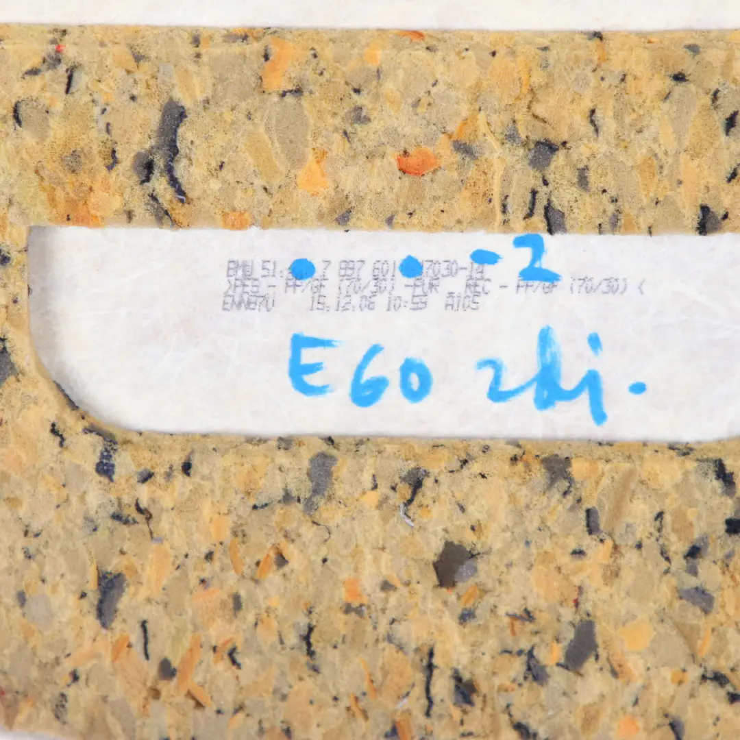 Parcel Shelf Saloon Window Trim Panel Anthracite to BMW E60 Rear with Part number 7897601 BMW E60 Rear Parcel Shelf Saloon Window Trim Panel Anthracite - SKU 7897601-2 - Part number 7897601