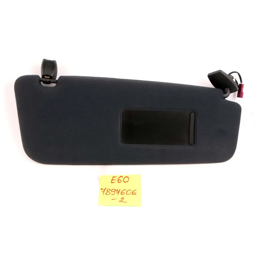 Aletta Parasole Illuminazione Specchio Antracite Destra per BMW E60 E61 LCI con numero di parte 7897606 BMW E60 E61 LCI Aletta Parasole Illuminazione Specchio Antracite Destra - SKU 7897606-2 - Numero di parte 7897606