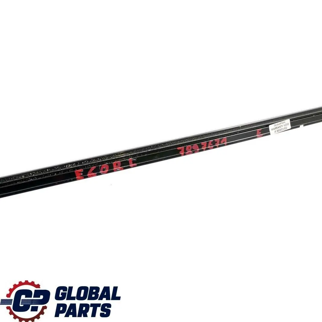 BMW E60 M5 Finisher Window Frame Top Door Rear Left Black GLANZSCHWARZ - SKU 7897671 - Part number 7897671