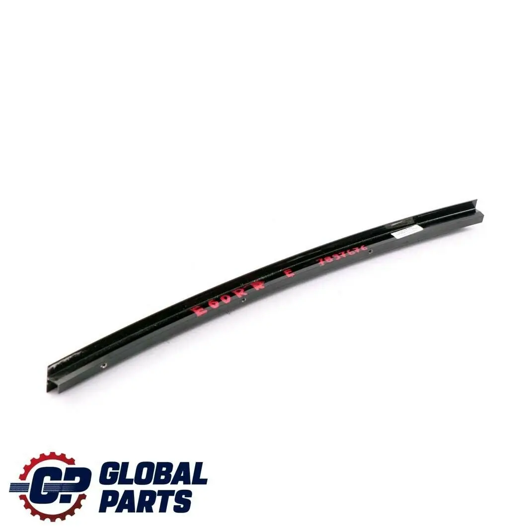 BMW E60 LCI Fensterf?hrungsstegabdeckung Destra Posteriore Nero Lucido - SKU 7897676 - Numero di parte 7897676