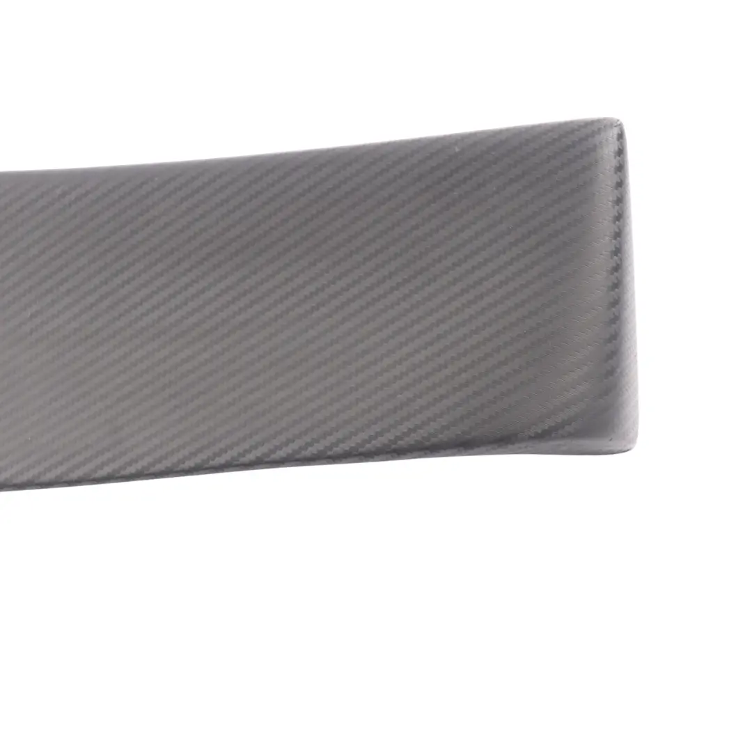 Spoiler BMW E60 M Sport Boot Trunk Lid Rear Trim Carbon FOIL Set to Tailgate with Part number 7897678 Tailgate Spoiler BMW E60 M Sport Boot Trunk Lid Rear Trim Carbon FOIL Set - SKU 7897678-1 - Part number 7897678