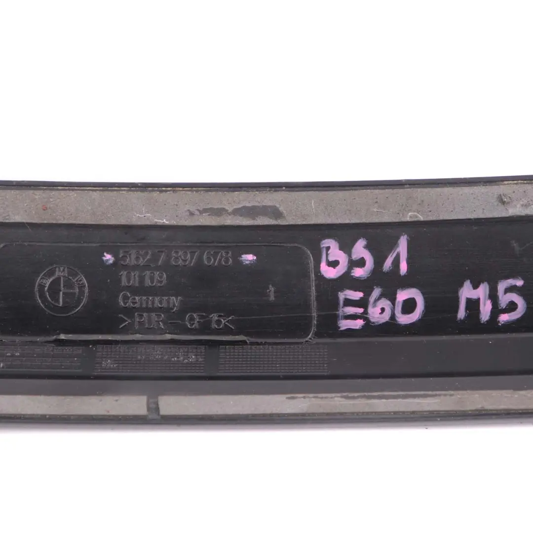 Spoiler Trim BMW E60 M Sport Boot Trunk Lid Tailgate Black Sapphire - 475 to Rear with Part number 7879678 Rear Spoiler Trim BMW E60 M Sport Boot Trunk Lid Tailgate Black Sapphire - 475 - SKU 7897678-BS1 - Part number 7879678