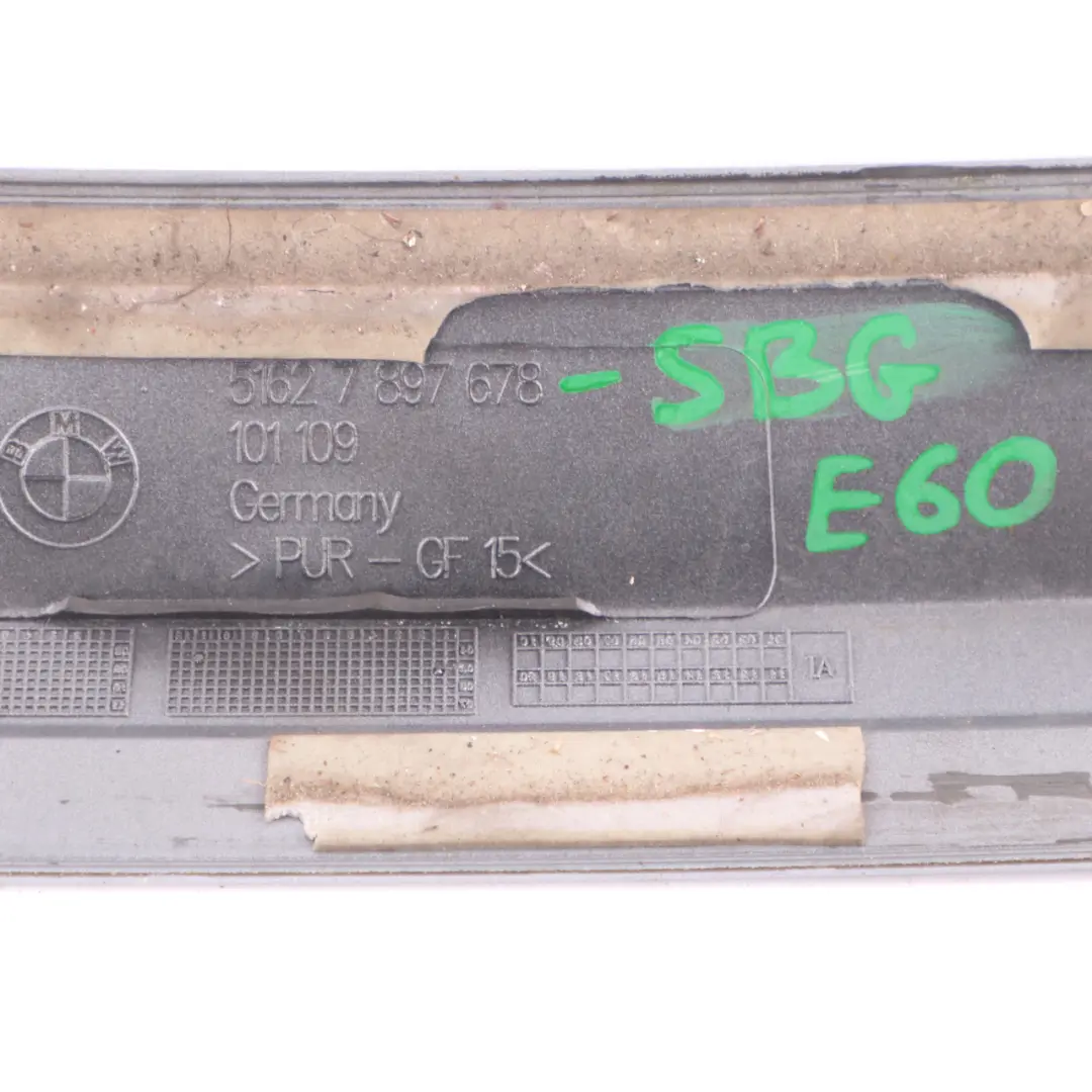 BMW E60 Spojler Dokładka Klapy M Pakiet Srebrny - A08 - SKU 7897678-SBG - Numer Części 0395199