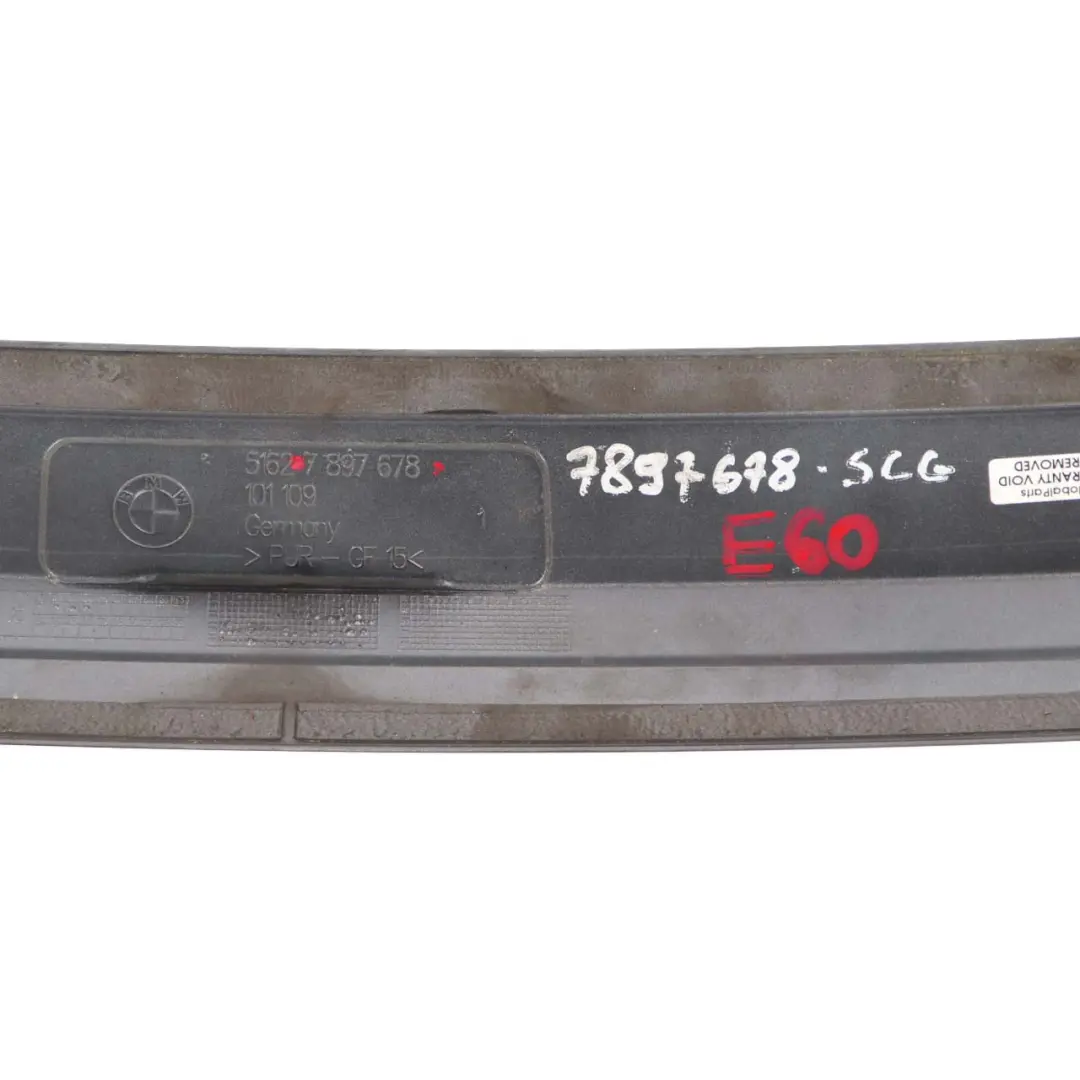 Boot Trunk Lid Tailgate Rear Spoiler Trim Spacegrau Grey A52 to BMW 5 E60 M Sport with Part number 7879678 BMW 5 E60 M Sport Boot Trunk Lid Tailgate Rear Spoiler Trim Spacegrau Grey A52 - SKU 7897678-SCG - Part number 7879678