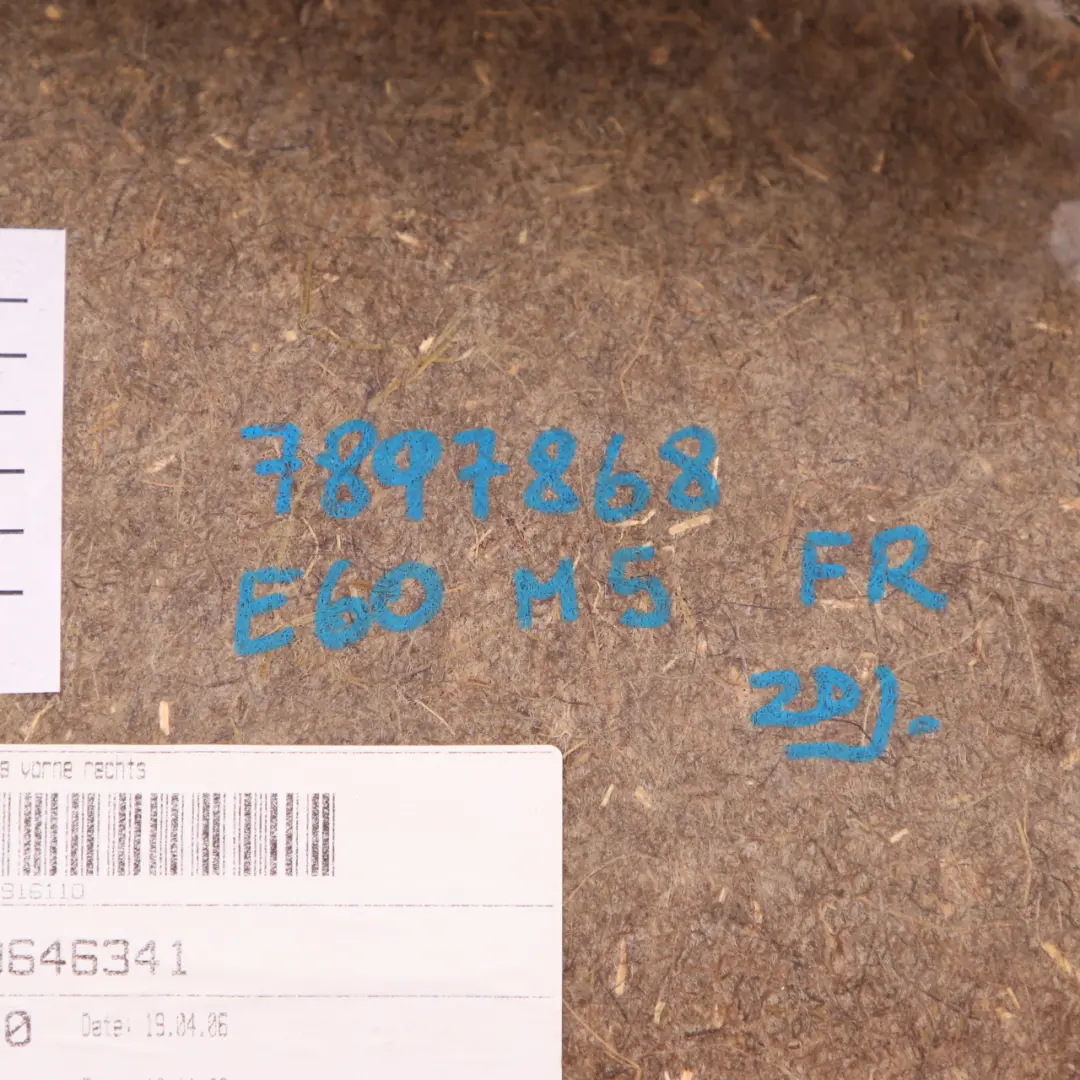 Door Card BMW E60 M5 Front Right O/S Lining Trim Panel Black Leather Merino to with Part number 7897868 Door Card BMW E60 M5 Front Right O/S Lining Trim Panel Black Leather Merino - SKU 7897868 - Part number 7897868