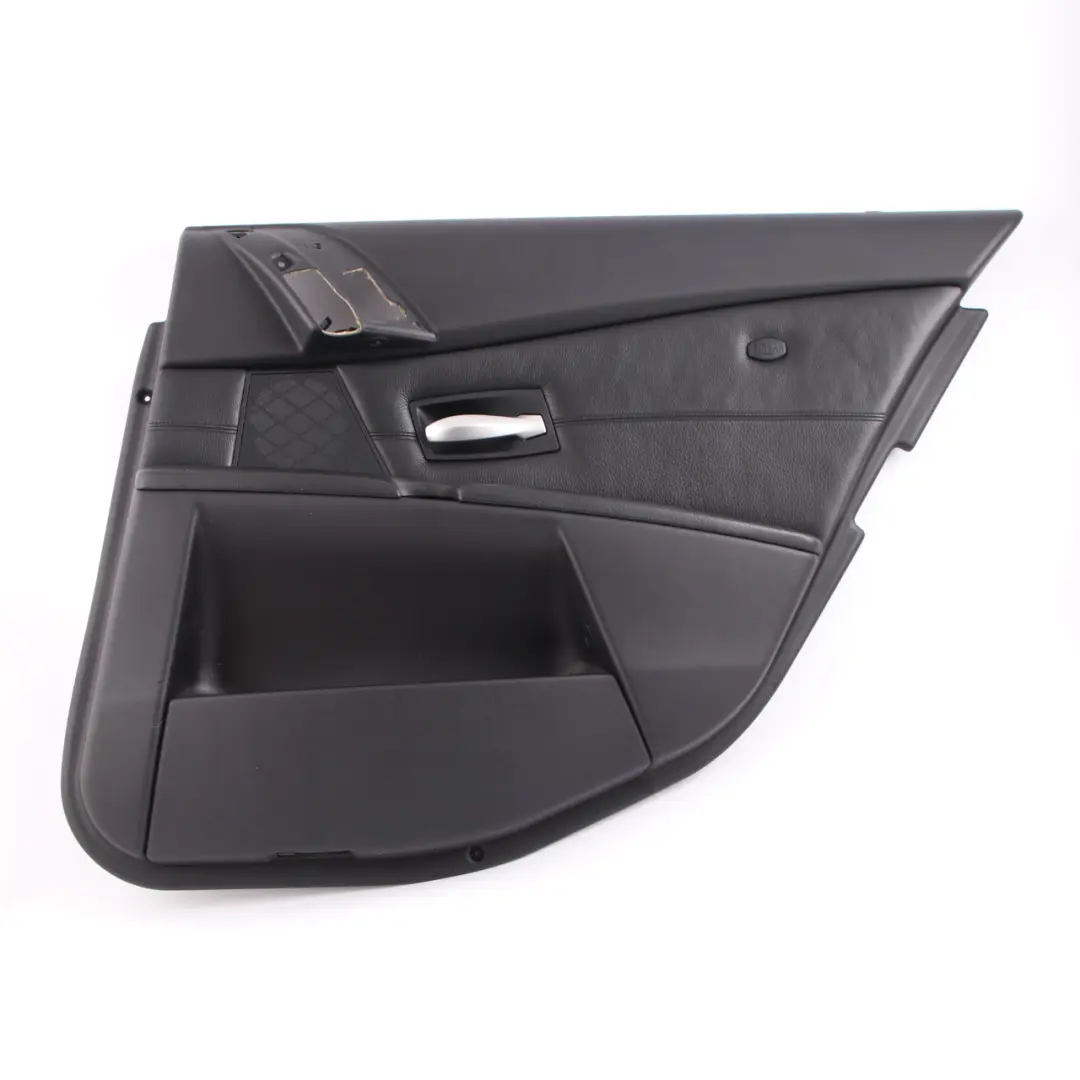 Door Card BMW E60 M5 Rear Right O/S Door Lining Panel Leather Merino Black to with Part number 7897980 Door Card BMW E60 M5 Rear Right O/S Door Lining Panel Leather Merino Black - SKU 7897980 - Part number 7897980