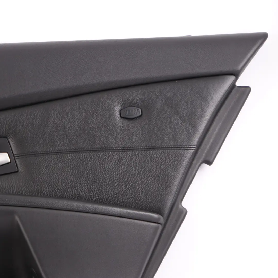 Door Card BMW E60 M5 Rear Right O/S Door Lining Panel Leather Merino Black to with Part number 7897980 Door Card BMW E60 M5 Rear Right O/S Door Lining Panel Leather Merino Black - SKU 7897980 - Part number 7897980